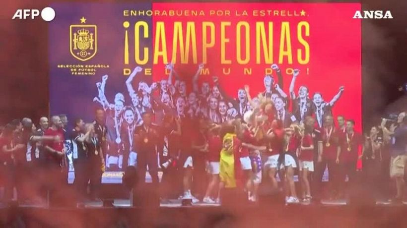 Mondiali donne, la festa delle campionesse spagnole a Madrid