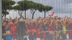 Lukaku, a Ciampino i tifosi della Roma in attesa di Big Rom