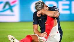 Infortunio Giroud, il giocatore del Milan lascia il campo in Francia-Irlanda: problema alla caviglia