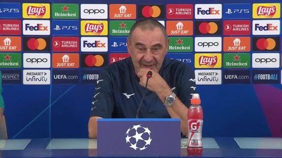 Champions League, Sarri: "Immobile ha il destino dei grandi bomber, viene criticato se non segna"