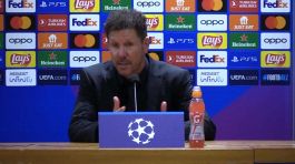 Champions League, Simeone: "Nel primo tempo noi in difficoltà, meglio nel secondo"