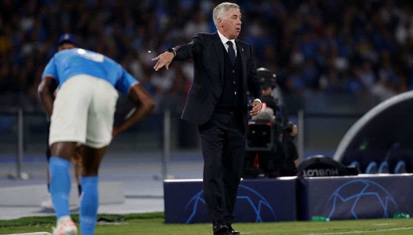 Napoli-Real Madrid, Ancelotti attacca l'arbitro e spiega come ha fermato Osimhen