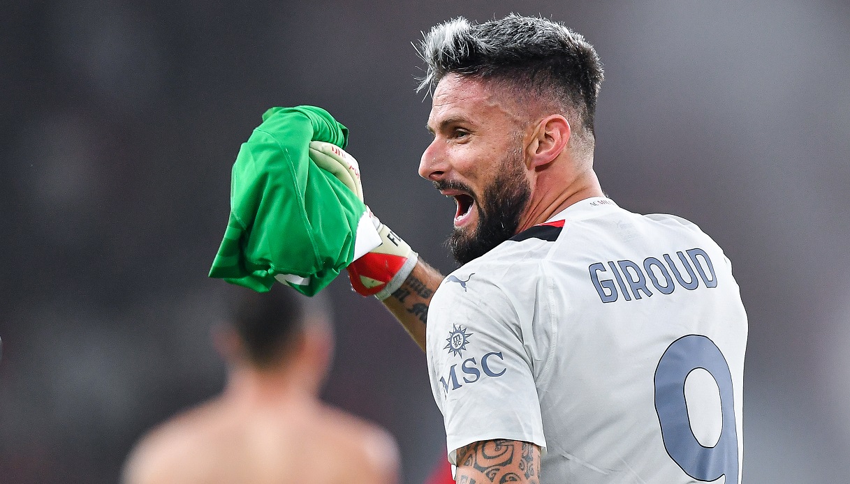 Genoa-Milan, Giroud in porta: le foto del finale folle del bomber, che salva il primato dopo il rosso a Maignan