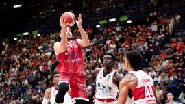 Basket Serie A, Milano-Reggiana 79-68: Olimpia all'inferno per 10', poi Messina suona la sveglia