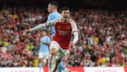 Premier League, Arsenal-Manchester City 1-0: Gunners in vetta. Brighton-Liverpool 2-2, De Zerbi ferma Klopp