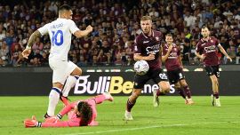 Salernitana-Inter, moviola: Polemiche per rigore negato a Thuram e rosso non dato a Gyomber