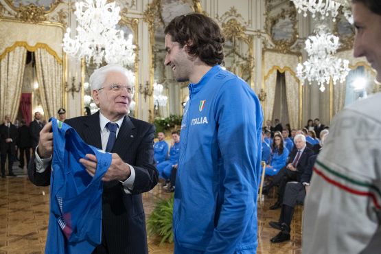 Atletica, Tamberi e in campioni dell’atletica al Quirinale: l’incontro con Mattarella. La gallery