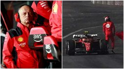 F1, Gp Las Vegas figuraccia libere: Sainz colpisce un tombino, Ferrari ko. Oltre il danno la beffa, sarà penalizzato. Rabbia Vasseur