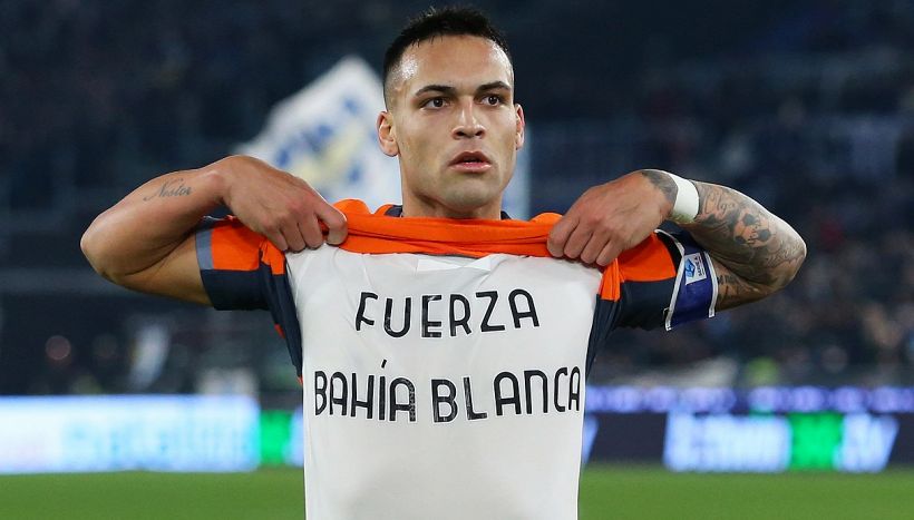 Lazio-Inter, Lautaro Martinez segna e mostra maglia per Bahía Blanca: che è successo nella città argentina