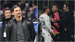Salernitana-Milan: la prima di Ibrahimovic a bordo campo e la rissa tra Florenzi e Fiorillo nel finale, cosa è successo