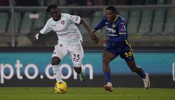 Pagelle Verona-Salernitana 0-1: squillo salvezza di Tchaouna, Ngonge sciupone