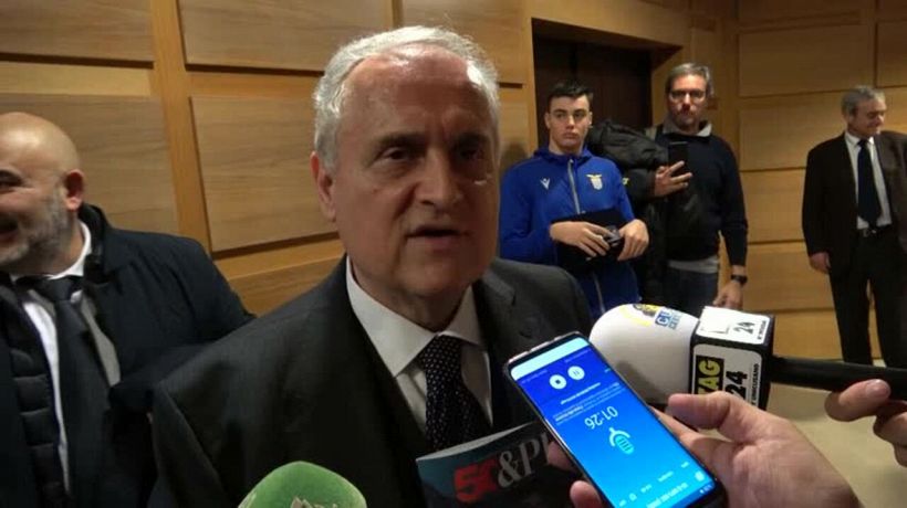 Calcio, Lotito: "Io laziale da quando avevo 5 anni, lo sono stato anche quando andavo a Trigoria"