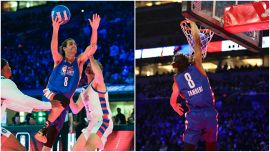 Nba, All Star Game: Tamberi regala schiacciate e spettacolo ma perde il Celebrity Game