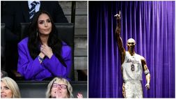 Kobe Bryant: i Lakers inaugurano la prima statua in memoria del Black Mamba alla presenza della moglie Vanessa. Le foto