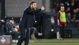 Feyenoord-Roma 1-1, De Rossi: "Gara letta bene. Lukaku tra i migliori al mondo"