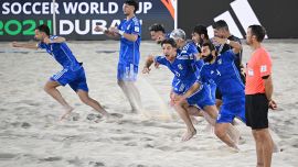 Beach Soccer, Mondiali: l'Italia in finale grazie alla rimonta contro la Bielorussia. Ora il Brasile: le parole di Gravina