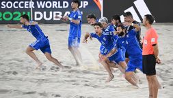 Beach Soccer, Mondiali: l'Italia in finale grazie alla rimonta contro la Bielorussia. Ora il Brasile: le parole di Gravina