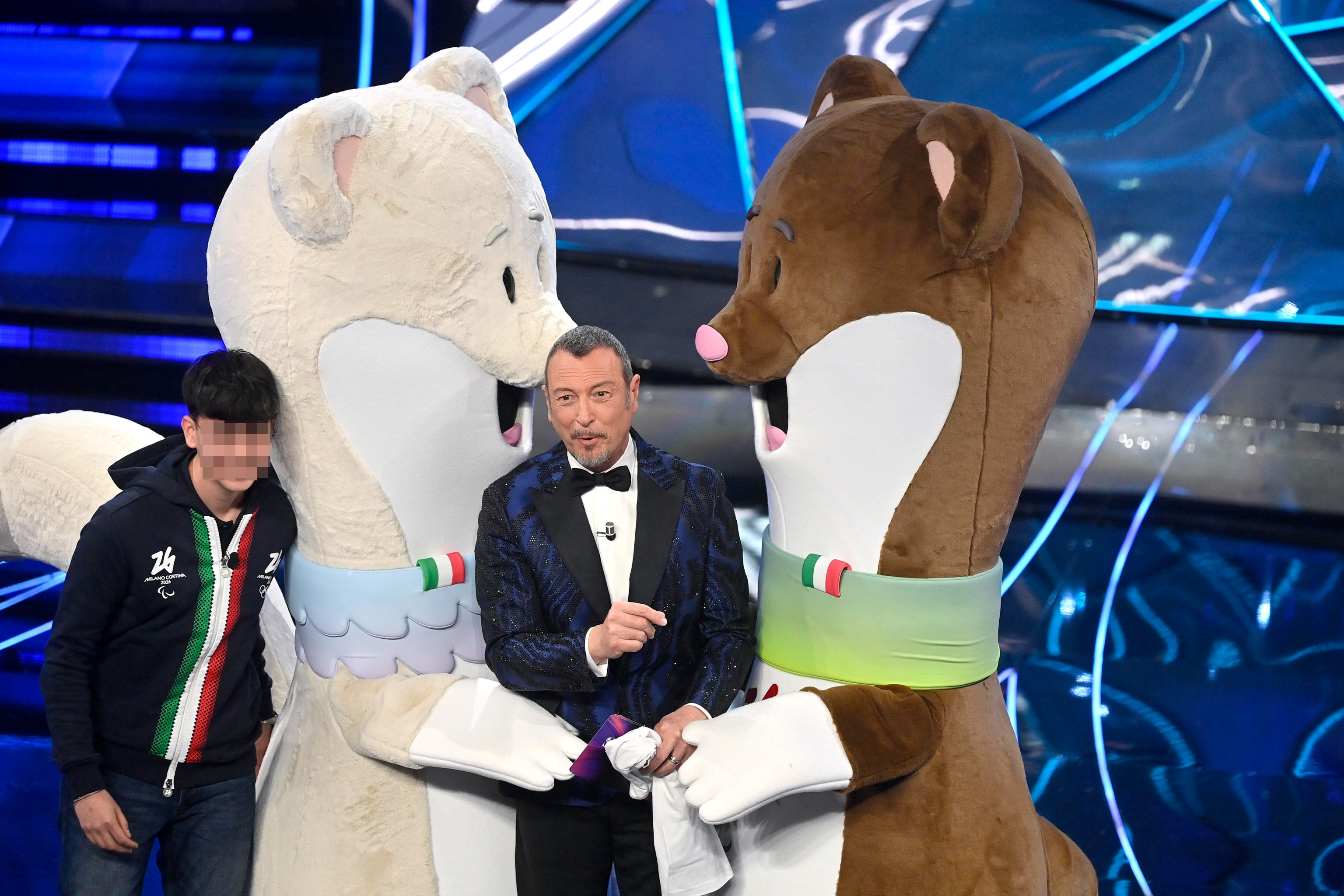 Sanremo, Malagò presenta le mascotte delle Olimpiadi di Milano-Cortina 2026: ecco Tina e Milo