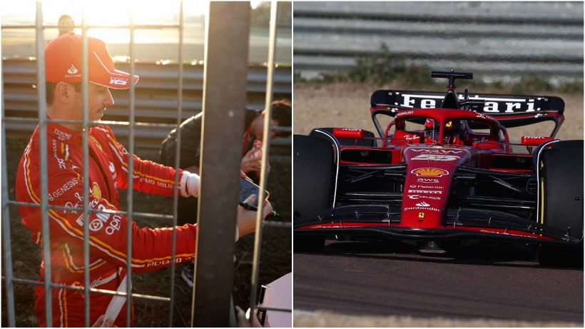 F1, Ferrari: SF-24 veloce, tempi già buoni a Fiorano. Garantisce Leclerc in versione inedita, video virale
