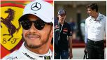 Ferrari, Toto Wolff punge Hamilton: 'Il rosso non gli dona' e promette: 'Verstappen in Mercedes prima o poi'
