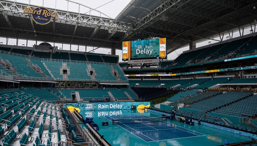 Tennis Miami Open, maltempo sulla Florida: via agli incontri non prima delle 21.30, a rischio Sinner-Vavassori