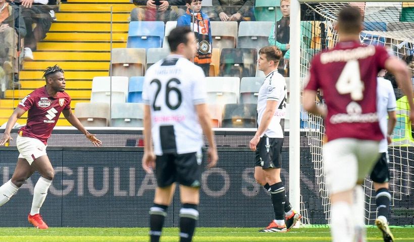 Udinese-Torino 0-2 pagelle: Zapata one man show, Lucca fa preoccupare Spalletti