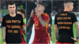 Roma-Milan, Mancini: gol, maglia e lacrime per Mattia