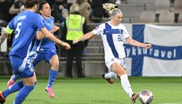 Qualificazioni Europei, l'Italia femminile si fa ribaltare dalla Finlandia. Di Guglielmo illude, poi la rimonta