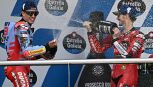 MotoGP Jerez: duello Bagnaia-Marquez infiamma il web. Pecco euforico, complimenti di Rossi, Marc: 'Come ai bei tempi'