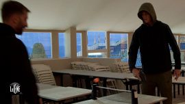 ATP Montecarlo, Sinner gioca a ping pong con Le Iene: Jannik sta al gioco dopo l'iniziale 'no' a Stefano Corti