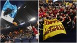 Roma, è polemica: Mancini e compagni festeggiano con striscione e bandiera 'Anti Lazio'. Immobile non gradisce