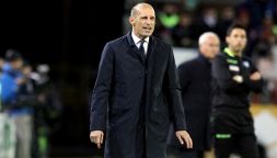 Juve, Allegri: "Dopo il primo tempo avrei dovuto cambiarli tutti". Ranieri: "La punizione su Chiesa non c'era"