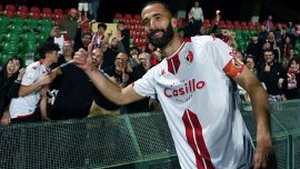 Valerio Di Cesare, cuore di capitano: in gol per la salvezza del Bari nel giorno del possibile addio al calcio
