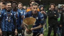 Atalanta, Scamacca: “Ancora due partite” poi se la ride. I tifosi della Roma esultano, quelli del Napoli no