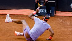 Internazionali Roma, Nadal è di un altro pianeta: cade, si rialza e mette a segno un punto. Fotosequenza