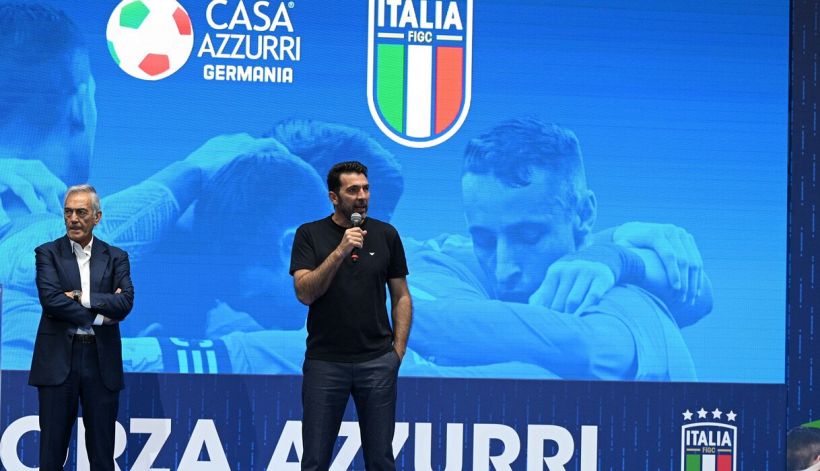 Buffon: "Donnarumma e Spalletti come me e Lippi, che emozione rivedere Del Piero". Fagioli e Retegui show in partitella