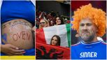Euro2024 Italia-Albania, show sugli spalti: il tifoso di Sinner, proposta per Spalletti e il pancione tricolore