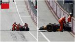 F1 Gp Austria: Verstappen si ferma nelle libere e parcheggia, la Red Bull torna ai box a spinta e riparte
