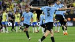 Coppa America: Brasile flop, Uruguay in semifinale ai rigori, manita Colombia