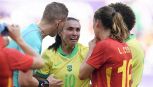 Olimpiadi, entrata shock di Marta contro la Spagna: la capitana del Brasile esce in lacrime