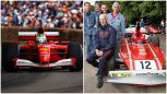 F1 amarcord Ferrari a Goodwood: Bearman sulla F2001 di Schumacher, a Newey la rossa di Lauda e poi tante altre leggende