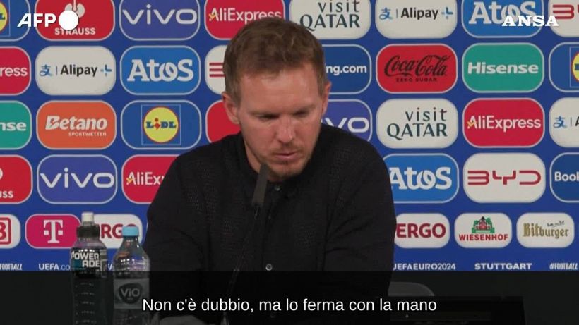 Euro 2024, Nagelsmann sul rigore negato alla Germania: "Servono regole piu' chiare"