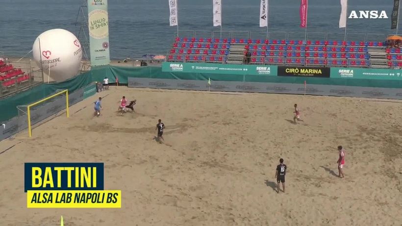 Serie A beach soccer, le 5 parate piu' belle della tappa di Ciro' Marina