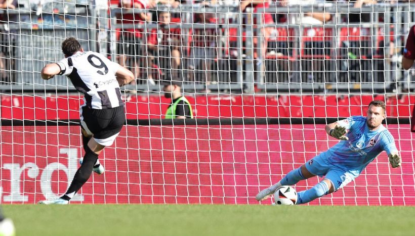 Norimberga-Juve 3-0, Motta perde contro Klose: Vlahovic sbaglia il rigore, si salva Weah