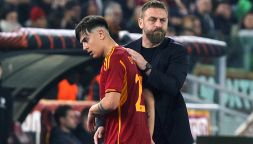 Roma, per De Rossi minacce e insulti sui social per caso Dybala, la reazione del tecnico