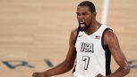 Basket, USA in finale con la Francia coi nervi a fior di pelle: i fischi ad Embiid, Durant contro tutti e Tatum scappa