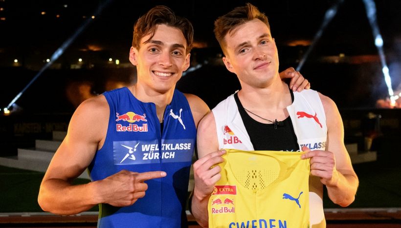 Atletica, Duplantis stratosferico: batte Warholm nei 100m e lo obbliga alla penitenza in Diamond League