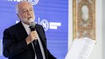 Napoli, De Laurentiis scoppia in lacrime in conferenza poi le stoccate a Inter e Milan