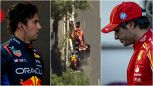 F1 Baku, Sainz e Perez: volano le accuse dopo l'incidente, team radio di fuoco. Il video dello scontro