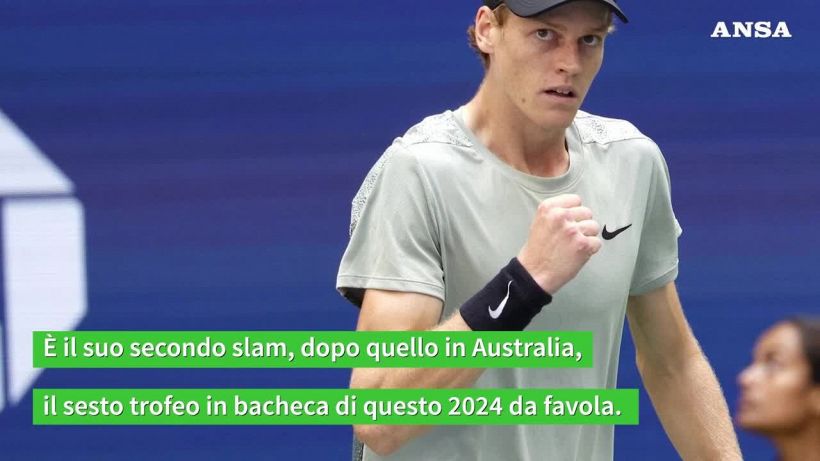 Immenso Sinner, batte Fritz in tre set e vince gli Us Open